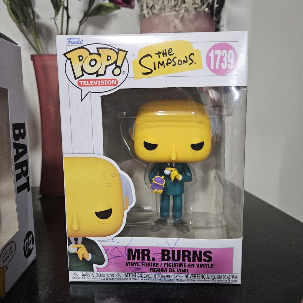 Funko Mr. Burns Vinyl Figure - Yellow, Green, Purple